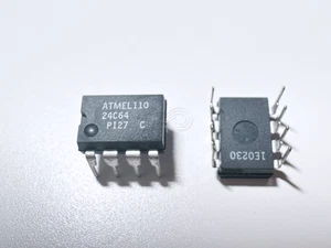 3 PIEZAS AT24C64-10PI-2.7 24C64 ATMEL 2 hilos serie EEPROM 64Kbit 8Kx8 2.7V DIP-8 - Imagen 1 de 4