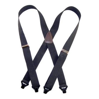 Holdup Suspender Company Men's Black 1 1/2'' Heavy Duty Clip Suspenders for S... - Image 1 of 4