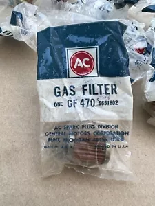 NOS GM AC GF470 5651802 Gas Fuel Filter 1976-1989 Chevy Buick Olds Rochester - Bild 1 von 6