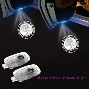 Mercedes Benz 2Pcs LED Car Door Lights Projector Courtesy Ghost Shadow Lights - Picture 1 of 8