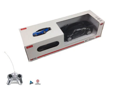 MODELLINO AUTO RADIOCOMANDATO MONDO MOTORS BUGATTI CHIRON NERO SCALA 1/24 - Immagine 1 di 4