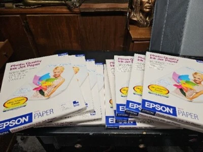 9 Packs Epson Photo Quality Inkjet Paper Matte 8-1/2" x 11" New Sealed But 1 - Image 1 of 4