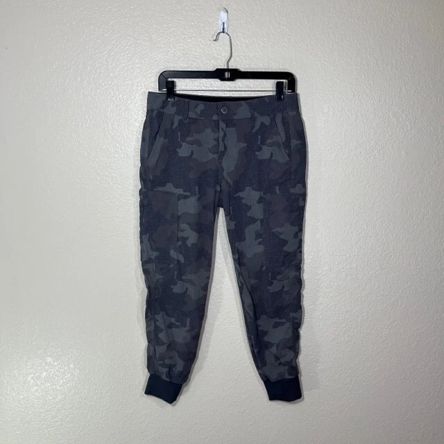 Pantalones de chándal Prana Sky Canyon grises camuflados elásticos 6 bolsillos 4 para mujer Foto 1 de 4