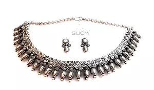 Collar Oxidado Gargantilla Mujer Plata Alemana Oxidada Joyería Lote de 7 diseños - Imagen 1 de 7