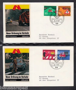 Germany 1971 Bund BRD 670 - 673 FDC -  Neue Regeln im Straßenverkehr - Picture 1 of 1