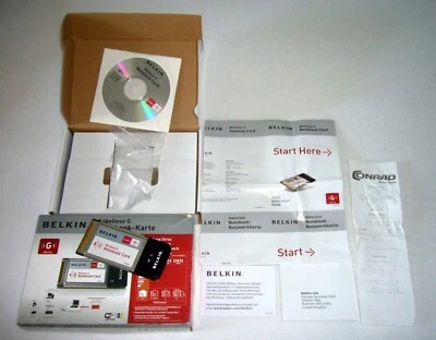 BELKIN Kabellose G Notebook-Karte F5D7010 PCMCIA - Bild 1 von 4