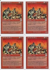 MTG: ORCISH ARTILLERY 6th Edition UNCOMMON; played, Excellent condition x4