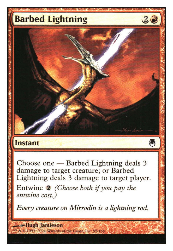 Barbed Lightning Darksteel MTG - NM+ Mythic Relics - Image 1 of 1