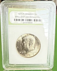 1977-P Kennedy Half Dollar (50c) Brilliant Uncirculated (BU) - Picture 1 of 4