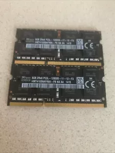 SK Hynix 16GB 2x 8gb DDR3L 12800S 1600MHz Laptop Memory RAM Module (2x Slots) - Picture 1 of 2