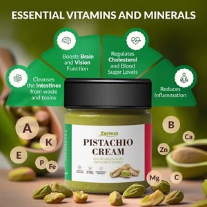 PREMIUM PISTACHIO CREAM SPREAD (7.05 OZ / 200G) – IDEAL FOR DUBAI CHOCOLATE BAR - Picture 1 of 7