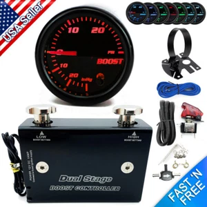 Dual Stage Electronic Boost Controller Kit 0-30 PSI w/ Boost Gauge & Gauge Pod - Picture 1 of 7