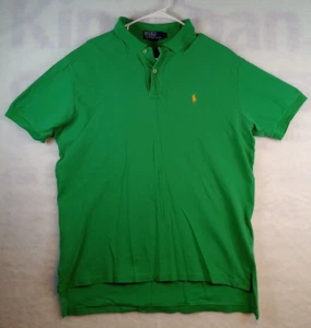 Camisa Polo Ralph Lauren Para Hombre Grande Verde Manga Corta Polo Pequeño Poni - Imagen 1 de 7