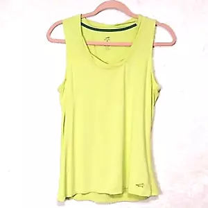 HORNY TOAD Tank Top Mambo Womens M Lime Green Micro Modal Athletic Apparel - Picture 1 of 6