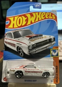 Dodge Dart Muscle Mania 2024 Hot Wheels 68 1/5 Original Ramchargers Blanco - Imagen 1 de 2