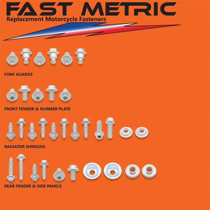 Kits de pernos de plástico y carrocería KTM 65 SX 2003-2015 - CADA sujetador necesita - GARANTIZADO Foto 1 de 1