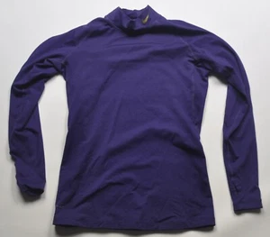 Nike Pro Combat Long Sleeve Compression Shirt Purple Medium - Picture 1 of 5