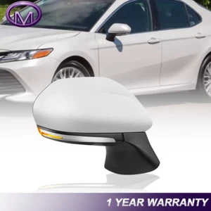 1X Espejo retrovisor lateral para pasajero para Toyota Camry BSM 2018-2020 intermitente eléctrico térmico - Imagen 1 de 7