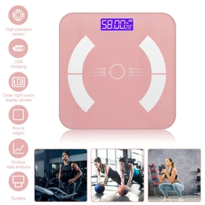 180KG DIGITAL PERSONAL SCALE SMART BODY FAT SCALE BLUETOOTH WITH APP - Picture 1 of 8