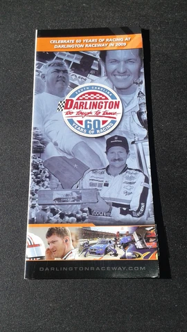2009 Darlington Raceway Nascar Southern 500 Ticket Brochure Mark Martin Win Cover
