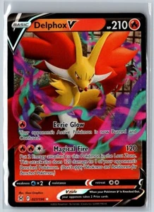 2022 SWORD & SHIELD - LOST ORIGIN DELPHOX V RARE HOLO V #27 - Picture 1 of 2