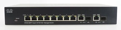 Cisco SF302-08PP 8-Port 10/100 PoE + Managed Switch SF302-08PP-K9 V01 - Image 1 of 4