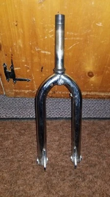 BMX Spinner 20" Fork Chrome 1" threaded 80's or 90's used bmx part  - Image 1 of 4
