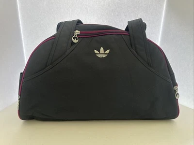 De Colección Adidas Bandolera Gimnasio Bolso de Entrenamiento Gris Púrpura Poliéster Asas Foto 1 de 4