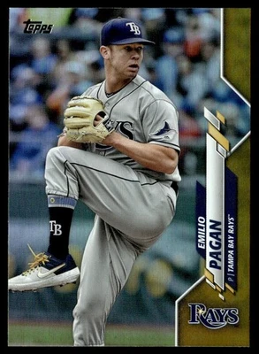 2020 Topps Gold Emilio Pagan Tampa Bay Rays #22 - Image 1 of 2