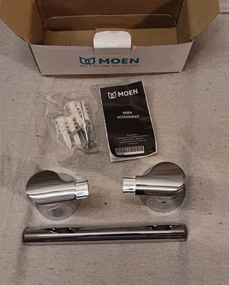 Moen YB0286CH Doux 9 дюймов настенный полотенцесушитель хромированный новый из старых запасов - Изображение 1 из 3