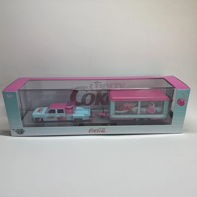 M2 Machines Hauler 1973 Chevrolet Cheyenne Super 30 & Iroc-Z Cherry Coke Chase   - Image 1 of 4