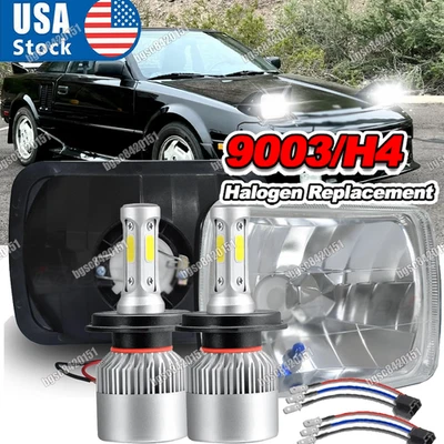 Proyector faros LED haz alto/bajo A++ para Toyota Mr2 1986-1995 cupé 100W 7x6" Foto 1 de 4