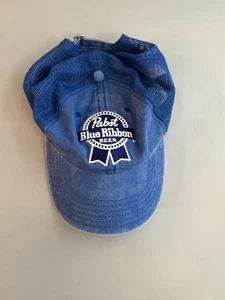 PBR Pabst Blue Ribbon Blue Cap Mütze verstellbar Mesh - Bild 1 von 2