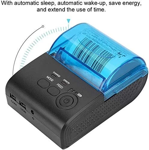 Mini Bluetooth Thermal Printer 58Mm, Shipment Label Maker Receipt Printer - Image 1 of 4