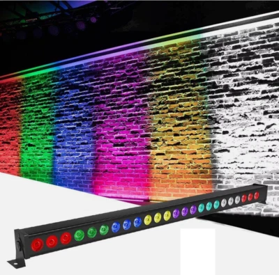CFX Vibebar8 - 8 Segment 24x 3W RGB LED Wall Bar - DMX Pixel effect - See Video - Image 1 of 4