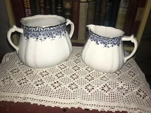 "BROWNFIELDS GUILD CERÁMICA ""AYR"" CREMA Y AZÚCAR 1850 - ¡1900 PIEZAS DE EXHIBICIÓN! - Imagen 1 de 11