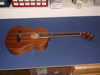 NEW Oscar Schmidt OU52E Acoustic/Electric Mahogany Baritone Ukulele! - Image 1 of 4
