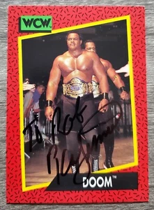 Ron Simmons Signed 1991 WCW Card #139 WWE WWF Wrestling Impel LEGEND RAD - Picture 1 of 1