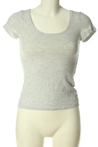 H&M BASIC Camiseta Básico Mujeres Talla EU 34 gris claro look casual - Imagen 1 de 5