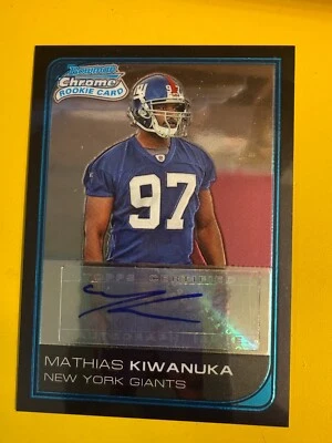 RS32450 2006 Bowman Chrome Rookie Auto #250 Mathias Kiwanuka RC - Image 1 of 2