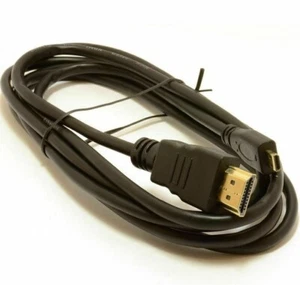 2m Micro D HDMI Plug to HDMI Plug High Speed HD Cable Lead Tablet/Camera to TV - Picture 1 of 2