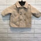 FAO Schwarz Baby Girls Size 3M Beige Khaki Tan Peacoat Jacket