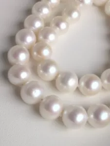 Japan Incredible South Sea Pearl Large Necklace Certified Cultured 10.5-11.4mm - Picture 1 of 12