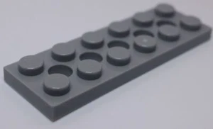 Lego 10x Gris Azulado Claro 2 x 6 Placa Modificada Agujeros Técnicos - Imagen 1 de 1