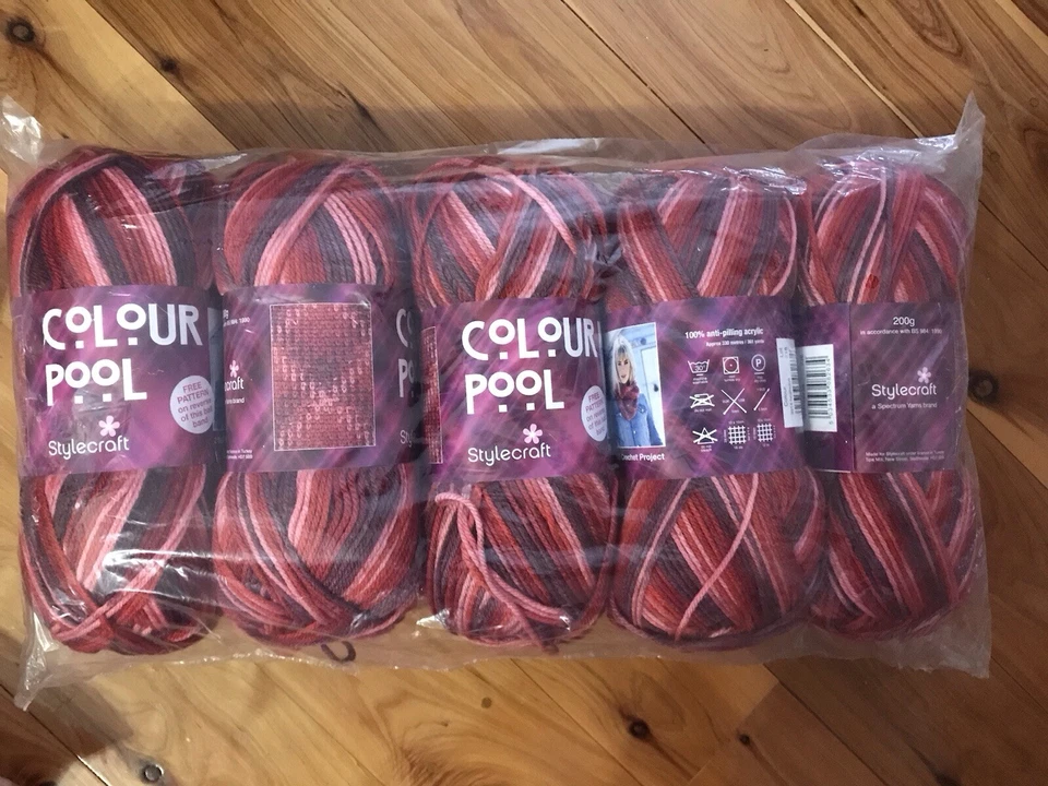 Stylecraft Colour Pool Acrylic Yarn ‘Heatwave’ - 200g X 5 - image 1 of 1