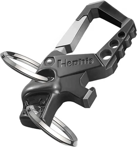 Hephis Heavy Duty Key Chain Bottle Opener,Carabiner Car Key Chains for Men and W - Picture 1 of 12