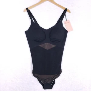 Honeylove Liftwear Cami Bodysuit Black 1X Petite Adjustable Shapewear - Picture 1 of 9