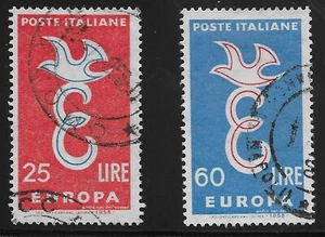 Italy Scott #750-51, Singles 1966 Complete Set FVF Used - Picture 1 of 1