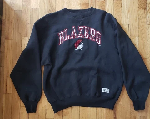 Portland Trailblazers Vintage Crewneck Sweatshirt Size M Logo 7 Cover