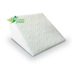 TOPSTYLE COLLECTION Acid Reflux Flex Foam Support Bed Wedge Pillow Removable Zip Quilted Cover